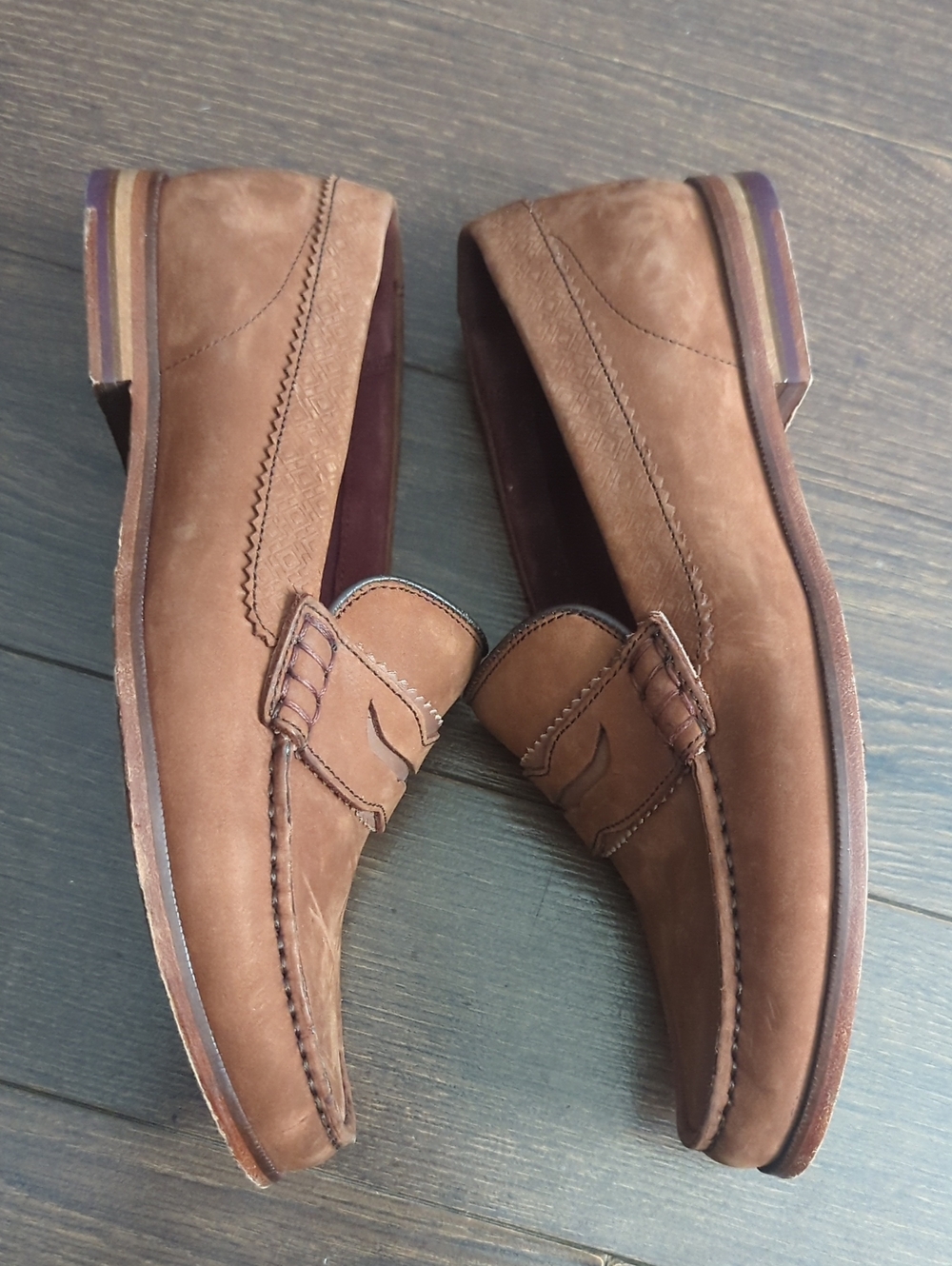 Ted Baker Miicke 3 Penny Men's Brown Loafers Size 7 - Picture 6 of 9